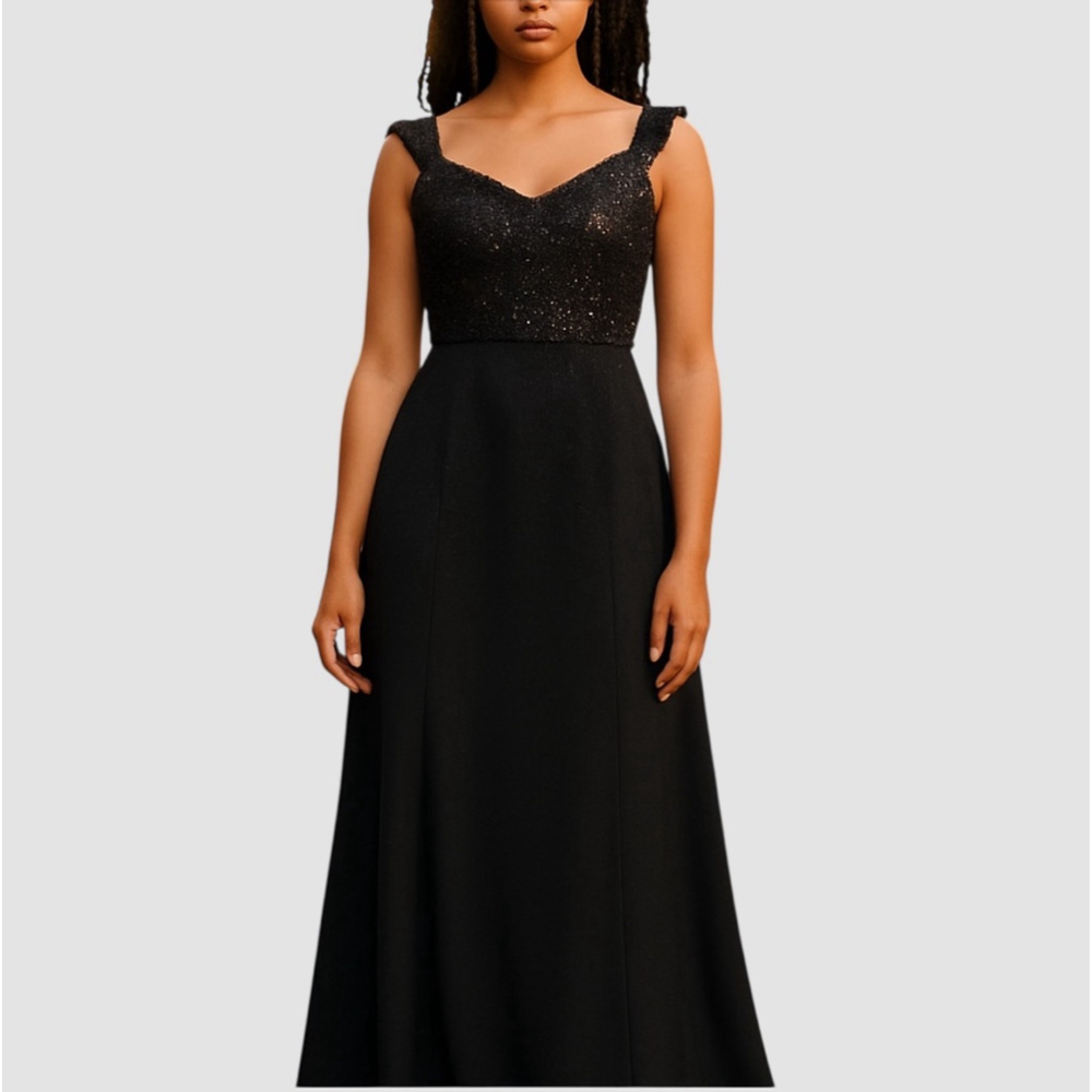 Aidan Mattox 14 Sequin Formal Gala Maxi Gown